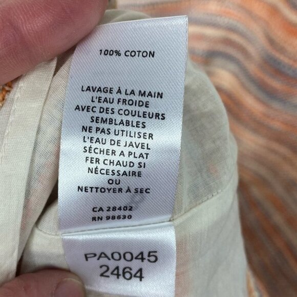 NWT Lilla P Slub Tweed Casual Newport Dress Orange Combo Size Large Boho Shift L - Picture 10 of 16